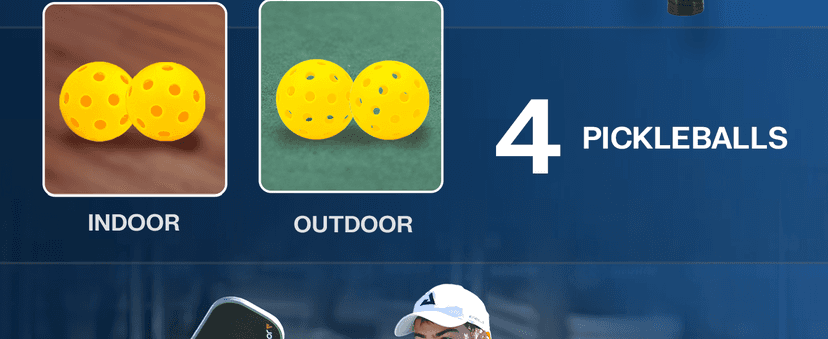 JOOLA Ben Johns Pickleball Set - Made with Reinforced Fiberglass and Honeycomb Polypropylene - Includes 2 Paddles, 4 Balls, and JOOLA Pickleball Bag