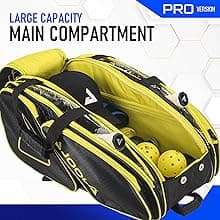 JOOLA Tour Elite Pro Pickleball Bag – Backpack & Duffle Bag for Paddles & Pickleball Accessories – Thermal Insulated Pockets Hold 4+ Paddles - Includes Fence Hook