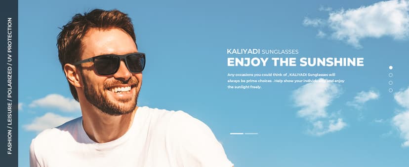 KALIYADI Polarized Sunglasses for Men, Lightweight Sun Glasses with UV Protection for Driving Fishing Golf