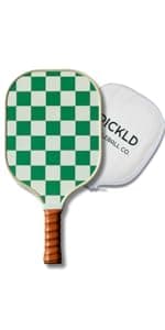 Stylish Premium Pickleball Paddle Racket | Durable Fiberglass Surface | Honeycomb Core | Perfect Addition to a Pickleball Set | Indoor Outdoor Pickle Ball Paddle