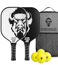 Carbon Graphite Pickleball Paddles - Lightweight Pickleball Rackets | Honeycomb Composite Core Improves Pickle Ball Placement and Increases Power | Durable Unibody Construction
