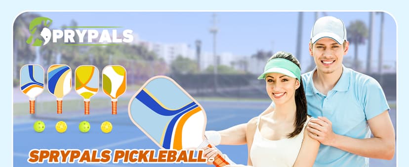 Pickleball Paddles Set of 4, Premium Wood with 4 Indoor & Outdoor Pickleball Balls and 1 Carry Bag, Pickleball Rackets with Ergonomic Cushion Grip for Beginner & Professional Gifts for Women Men Youth