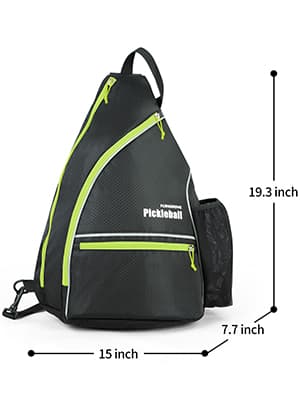 Mangrove Pickleball Bag, Men's & Women's Pickleball Backpack, Adjustable Sling Bag w/Fence Hook/Large Capacity/Safety Pocket