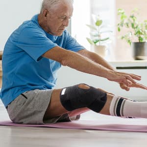 Galvaran Knee Brace with Side Stabilizers for Meniscal Tear Knee Pain ACL MCL Arthritis Injuries Recovery, Breathable Adjustable Knee Support for Men and Women