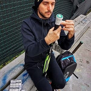 ALIEN PROS Tennis Racket Grip Tape - Precut and Dry Feel Tennis Grip - Tennis Overgrip Grip Tape Tennis Racket - Wrap Your Racquet for High Performance