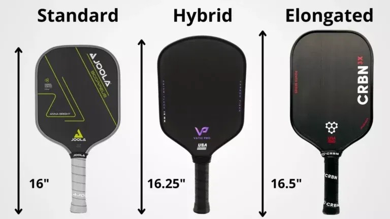 pickleball paddle shapes