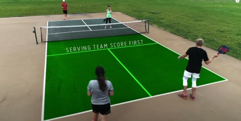 Doubles pickleball scoring