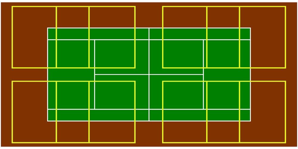 Fitting Pickleball Courts on a Tennis Court