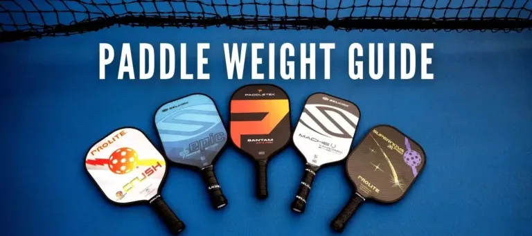 Pickleball paddle weight