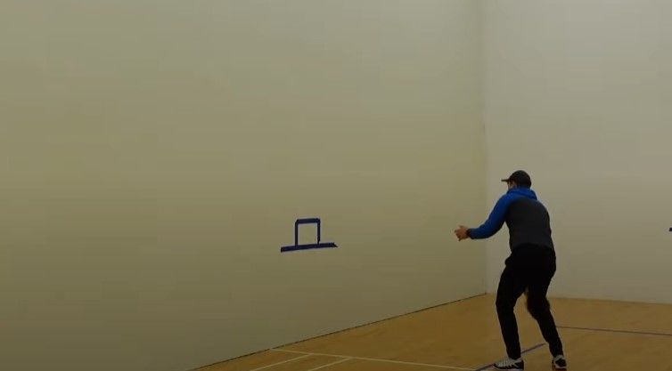 Forehand dink wall drill
