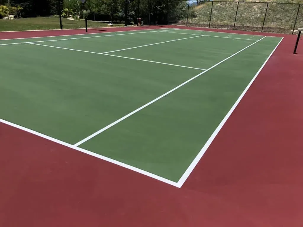 Cushioned court surfaces