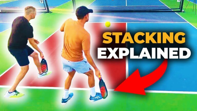 What is stacking in pickleball?