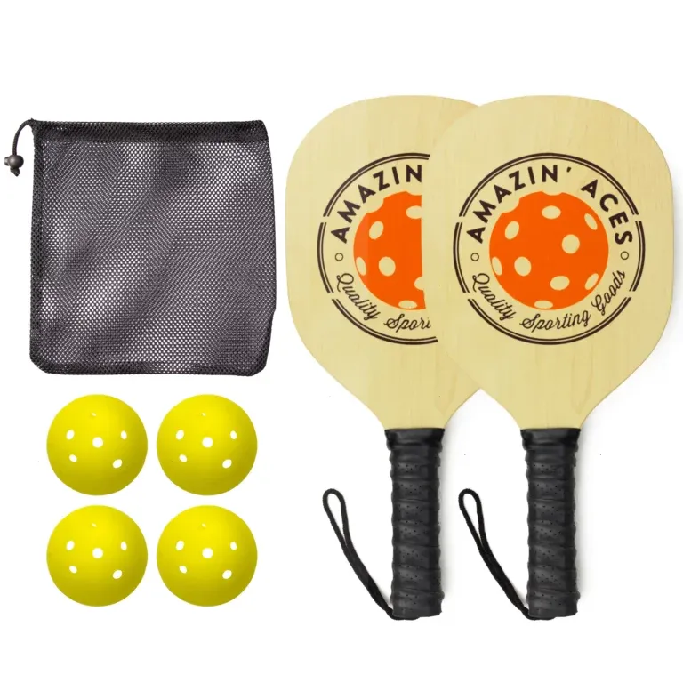 wooden pickleball paddles