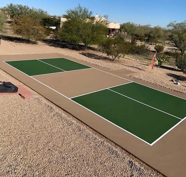 building a pickleball court in backyard