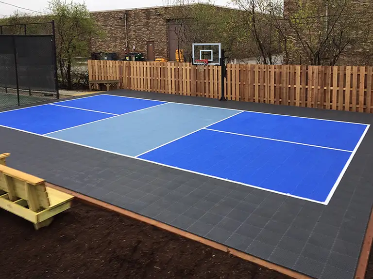 diy backyard pickleball court