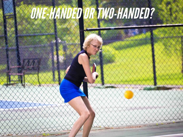 One-Handed Or Two-Handed Backhand In Pickleball - 1