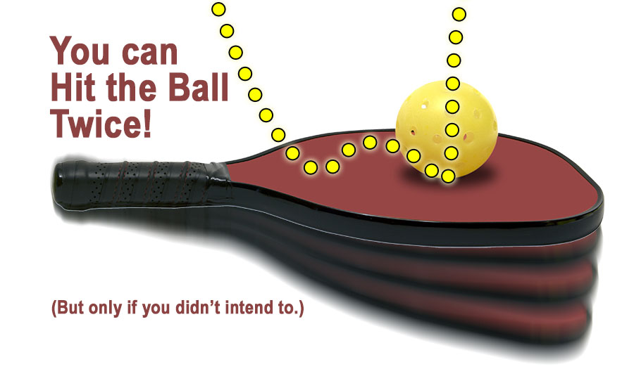 can-you-double-hit-in-pickleball