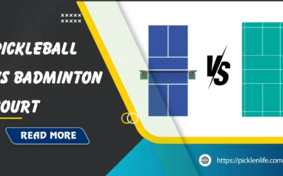 Pickleball court vs badminton court